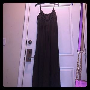 Plum maxi dress cotton material sz xl